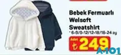 BEBEK FERMUARLI WELSOFT SWEATSHİRT fiyat ve kampanya bilgisi